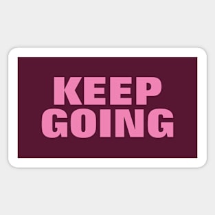 Keep Going - Pink Text Sticker